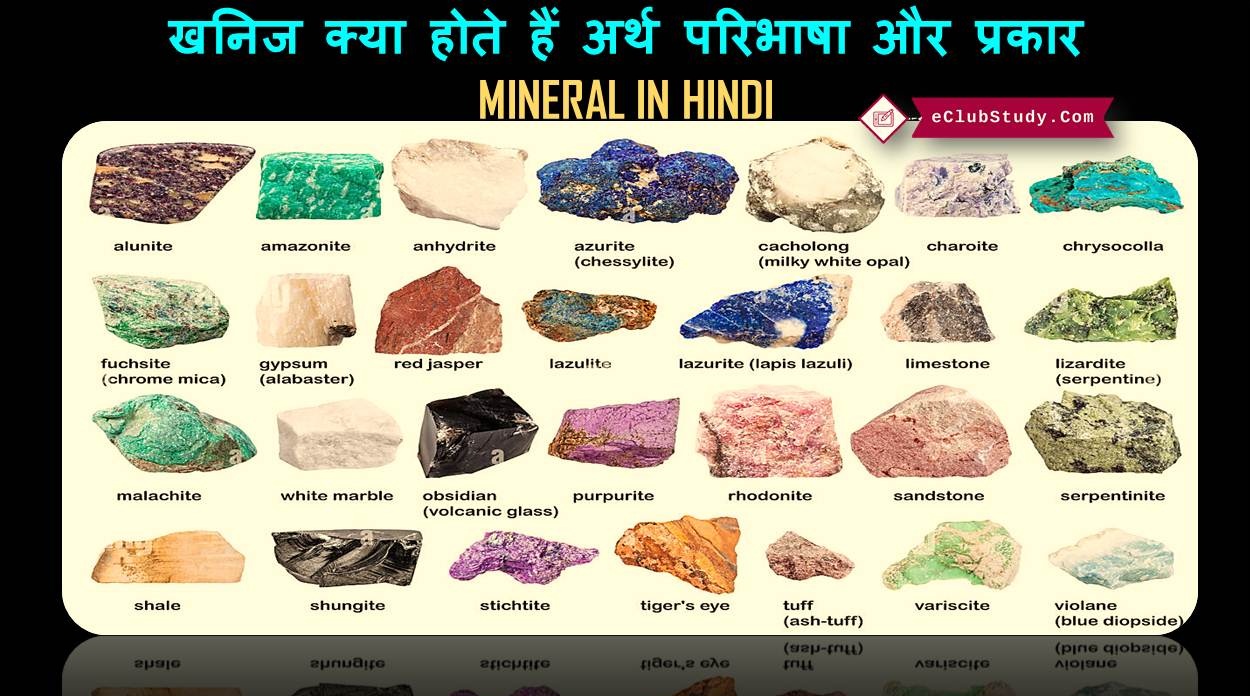 What is a mineral in Hindi